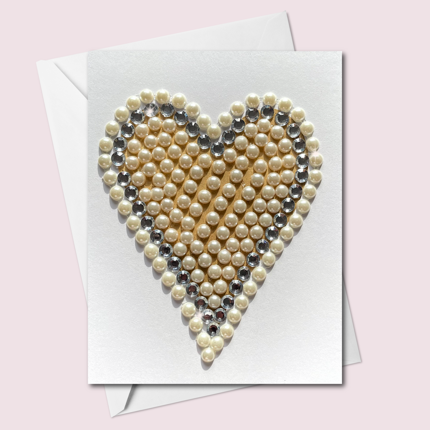 Pearl Heart on Gold
