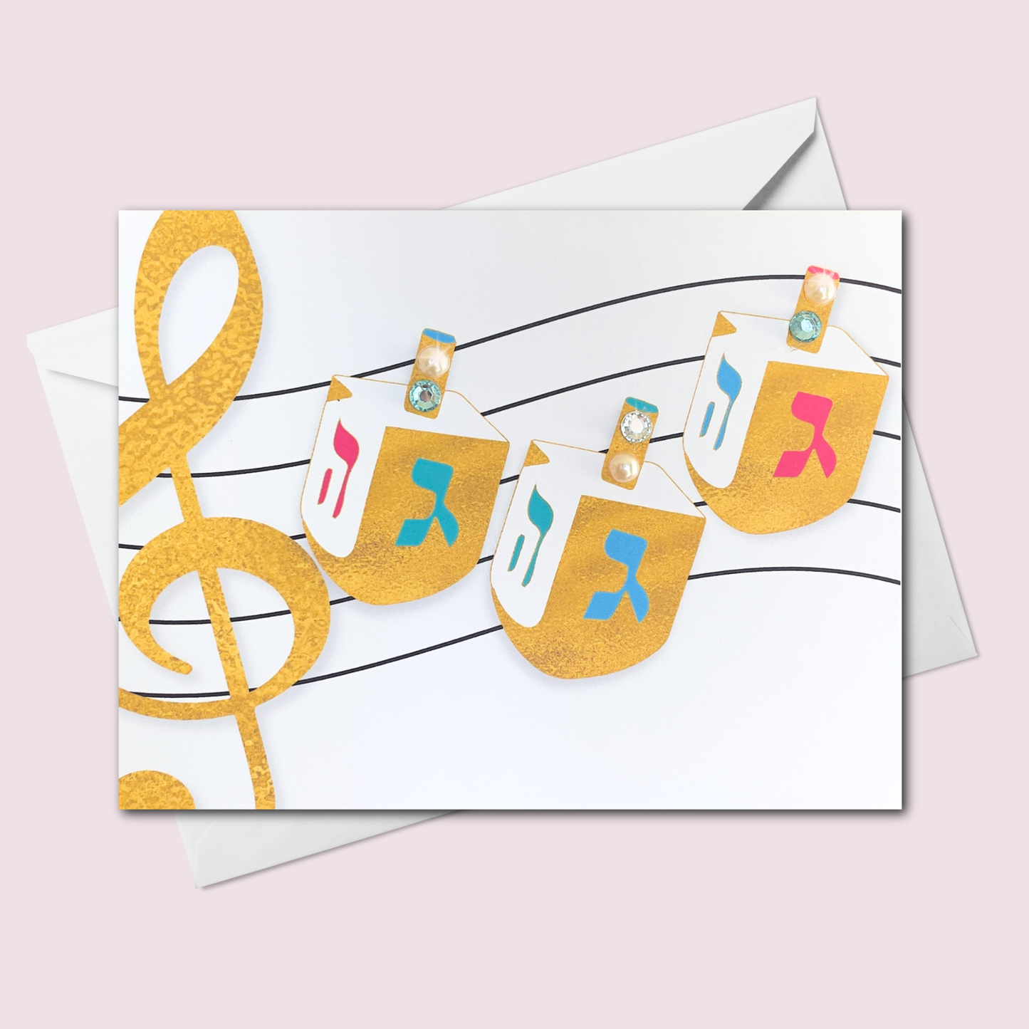 Musical Dreidels Gold