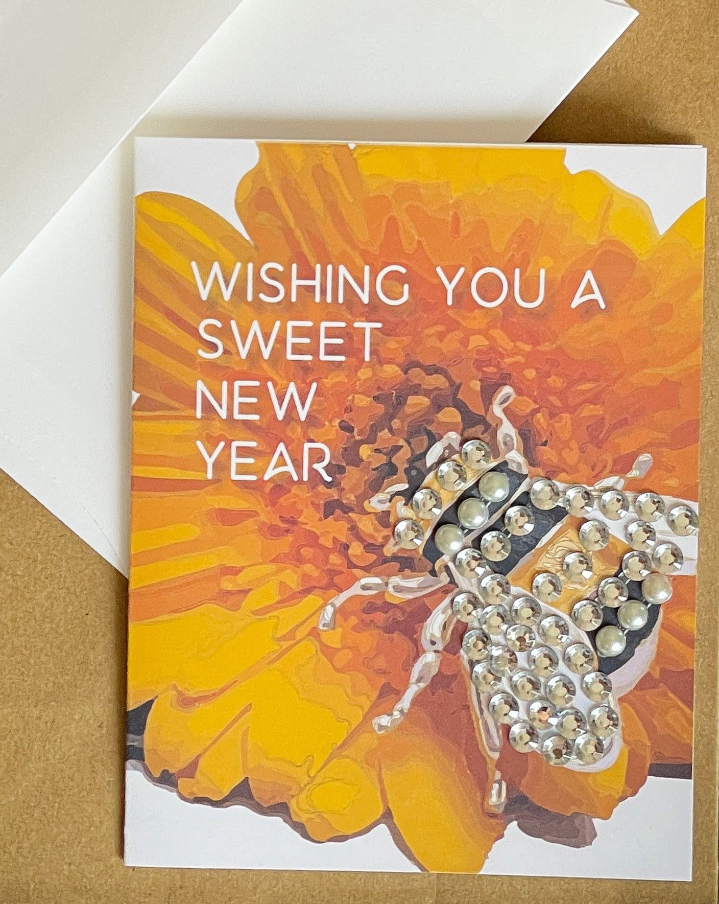 Wishing You a Sweet New Year! Rosh Hashanah Bee Card