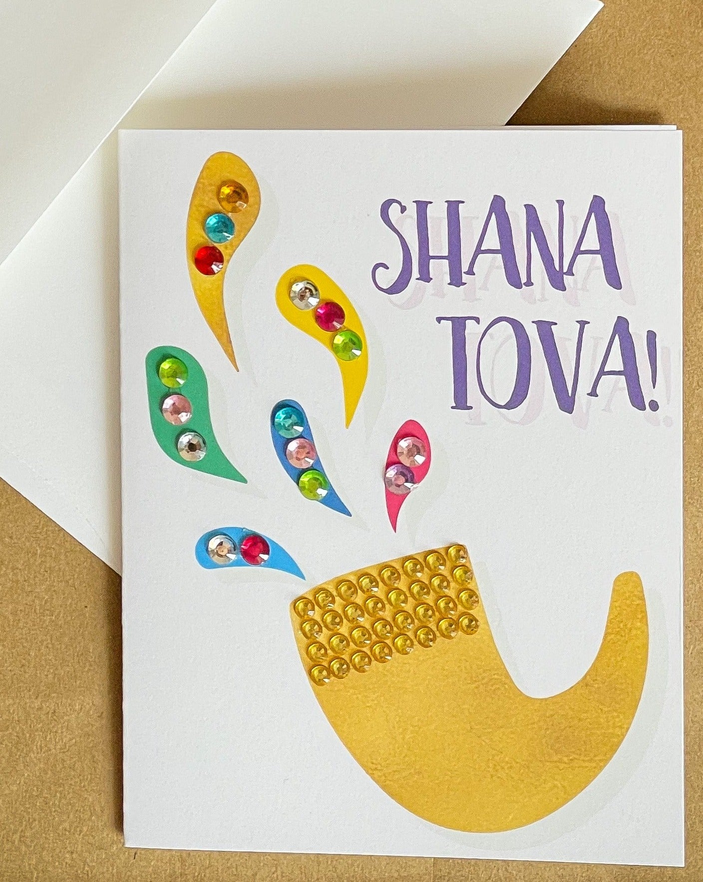 Shana Tova! Rosh Hashanah Gold Shofar