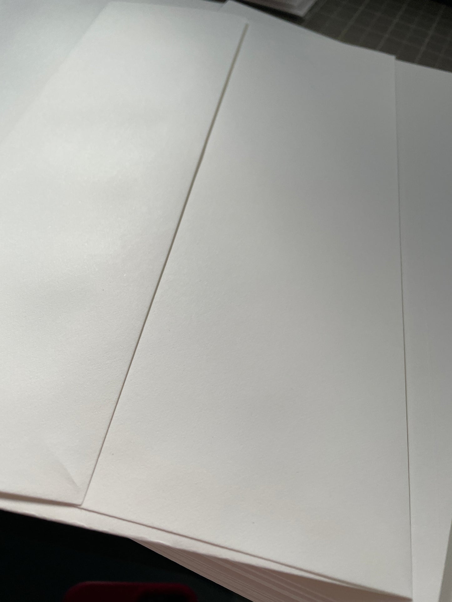 A-10 envelopes sub80 bright white woven finish Strathmore.  square flap