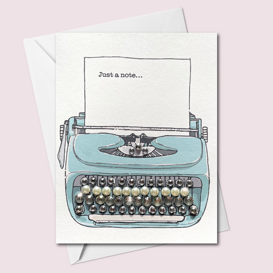 Just a Note... Typewriter | Blue
