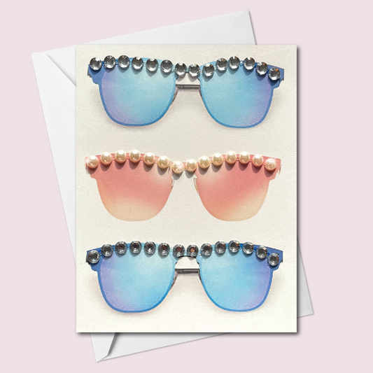 Sunglasses greeting card