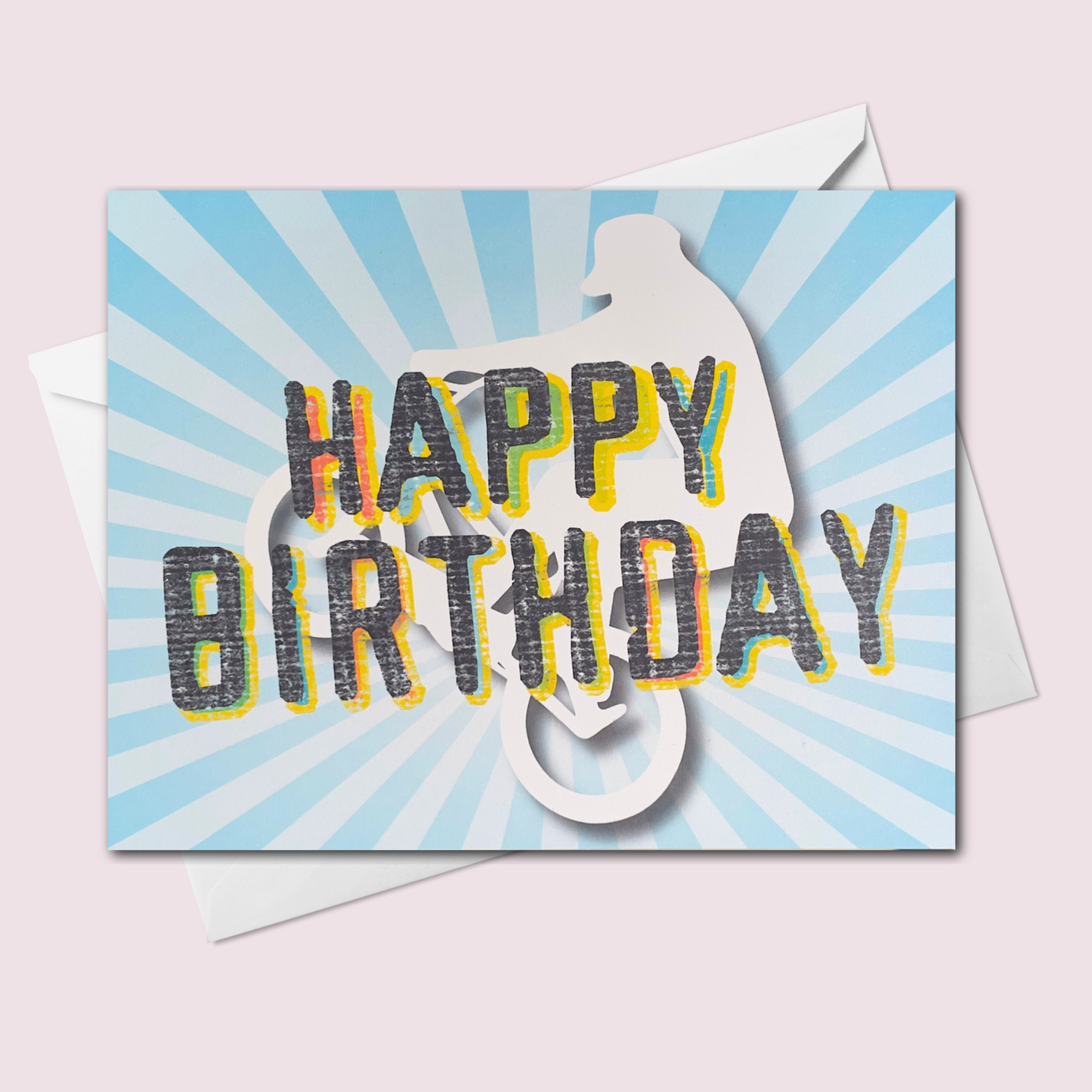 BMX Happy Birthday Card – Kids & Boys Cycling Birthday Card