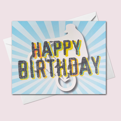 BMX Happy Birthday Card – Kids & Boys Cycling Birthday Card