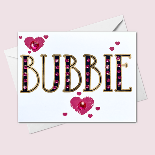 Handmade Bubbie Card for Jewish Grandmother | Mother's Day Card Canada Made