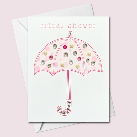 Bridal Shower Umbrella Greeting Card