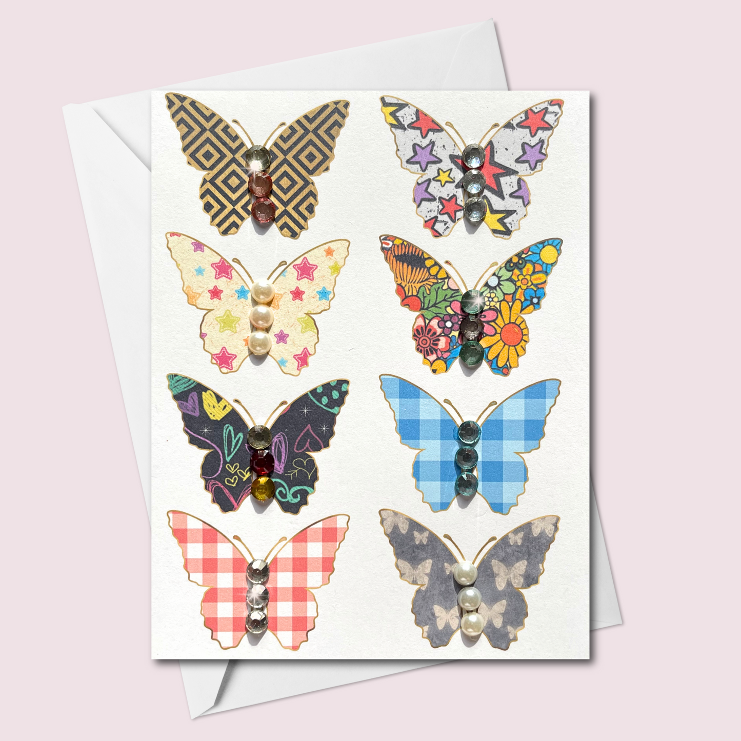 Fun Print Butterfly Greeting Card