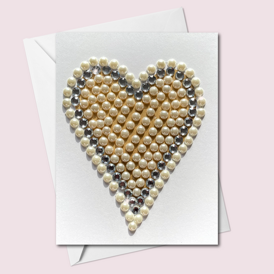 Pearl Heart on Gold