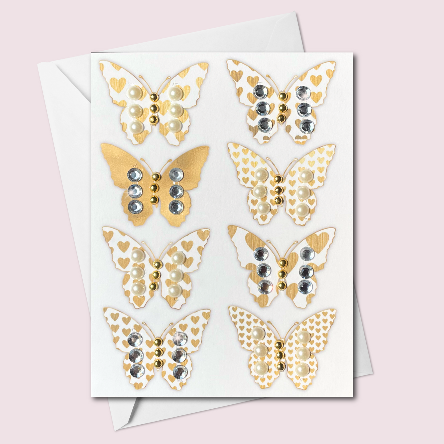 Gold Butterfly Greeting Card