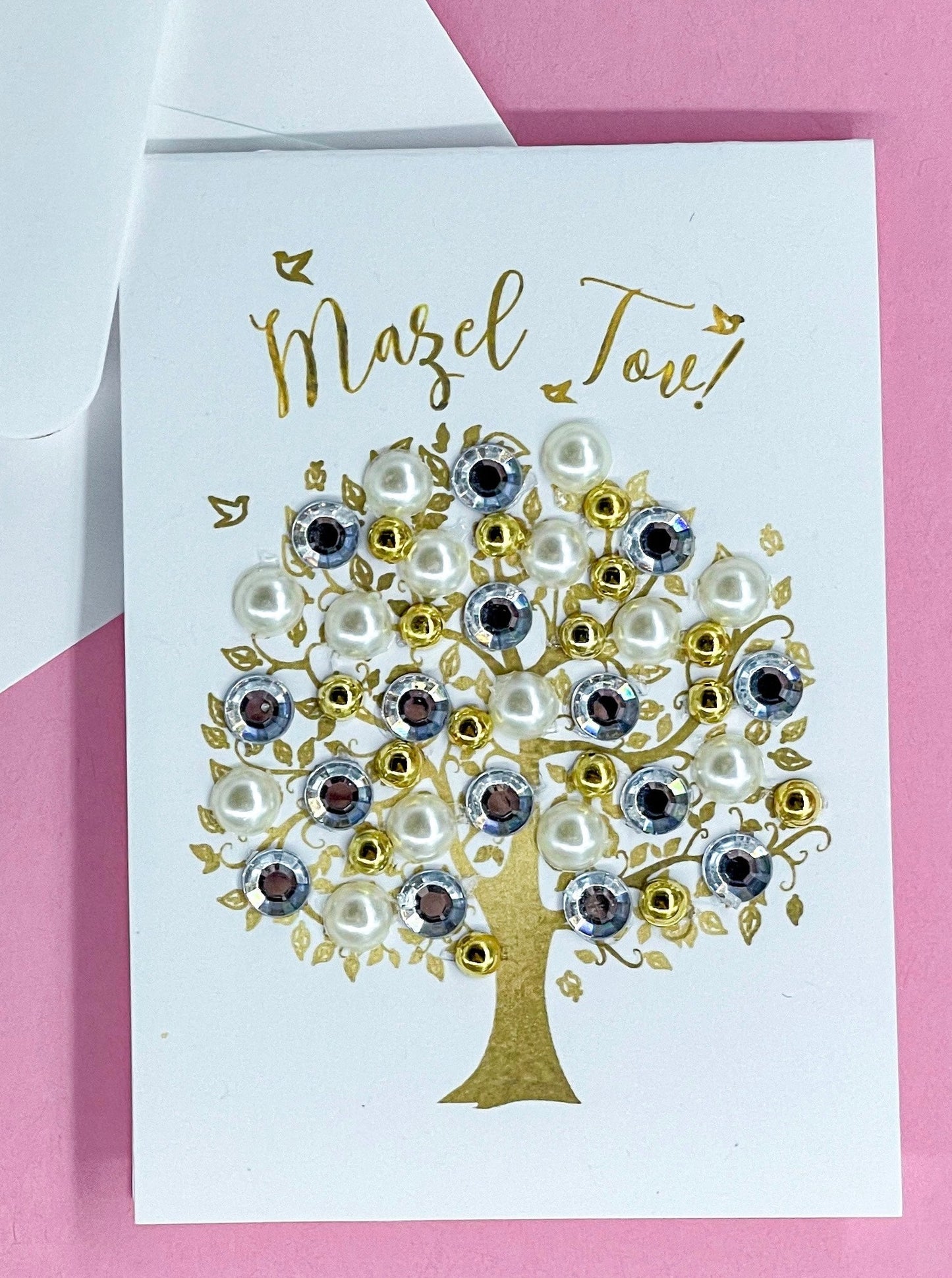 Mini Mazel Tov Tree of Life in Gold