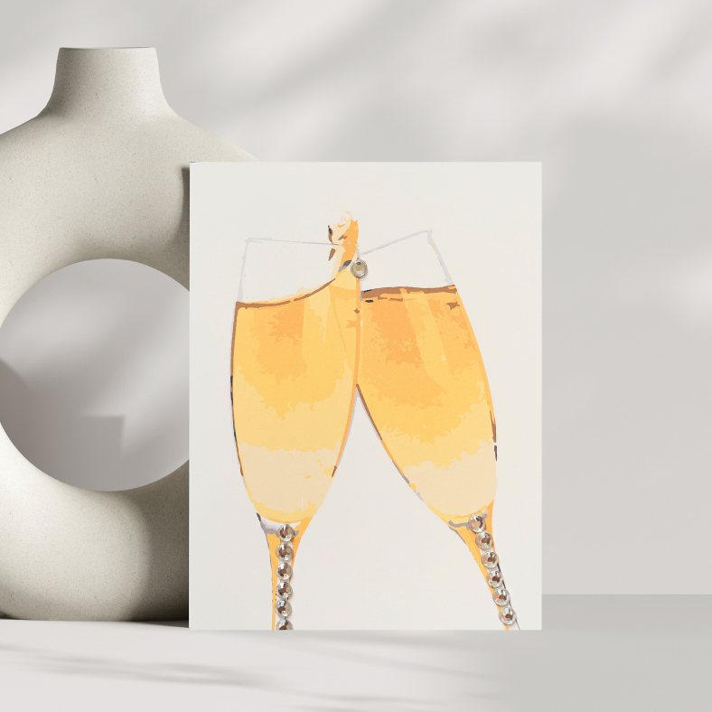 Champagne Cheers Greeting Card