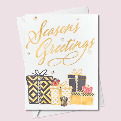 Seasons Greetings Card with Presents