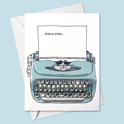 Just a Note... Typewriter | Blue