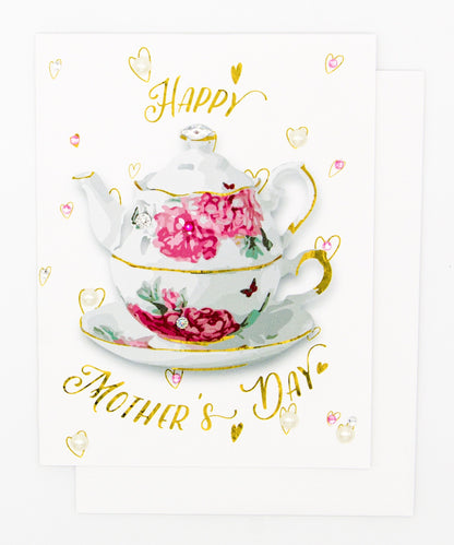 Happy Mother's Day Tea Pot Card