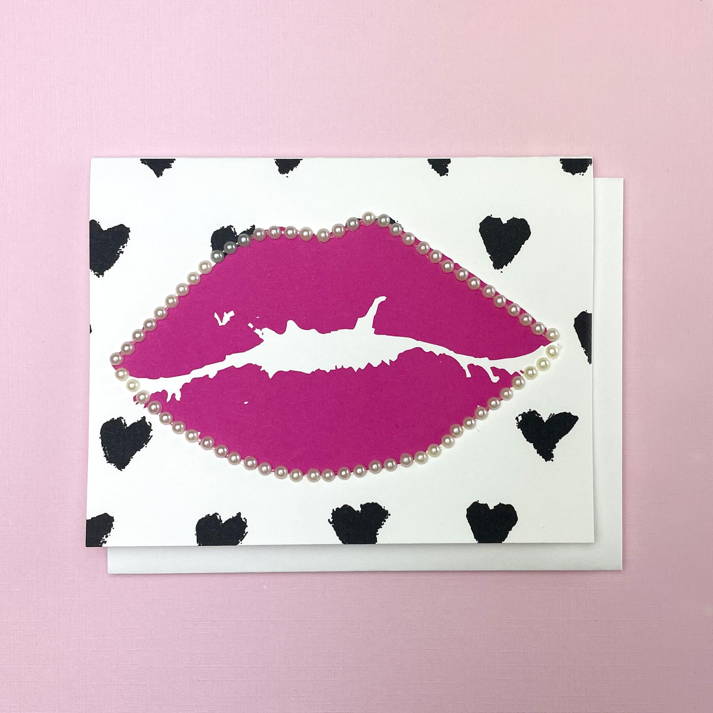 Pink Lips and Black Hearts