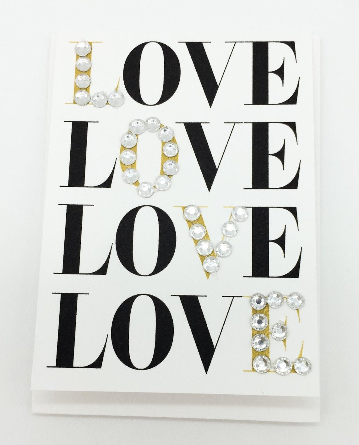 Mini Love Love Love Greeting Card