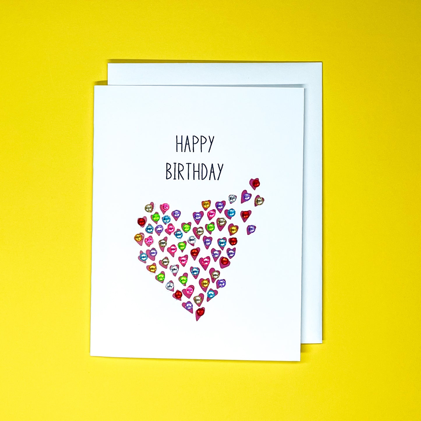 Happy Birthday Hearts - Multicolour