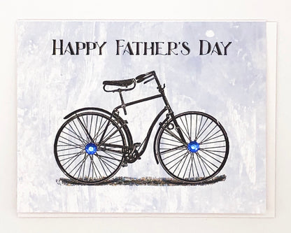 Happy Father's Day Bicycle Greeting Card