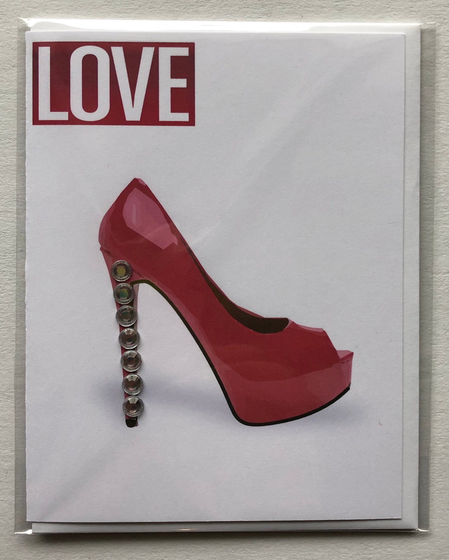 Love Red Heel Greeting Card