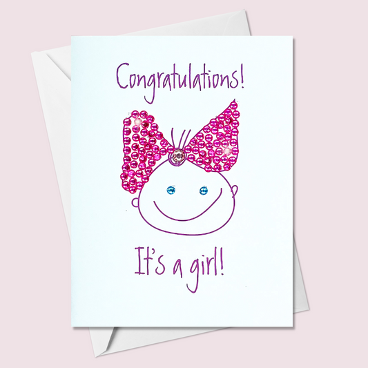 Congratulations! It's a Girl! Greeting Card