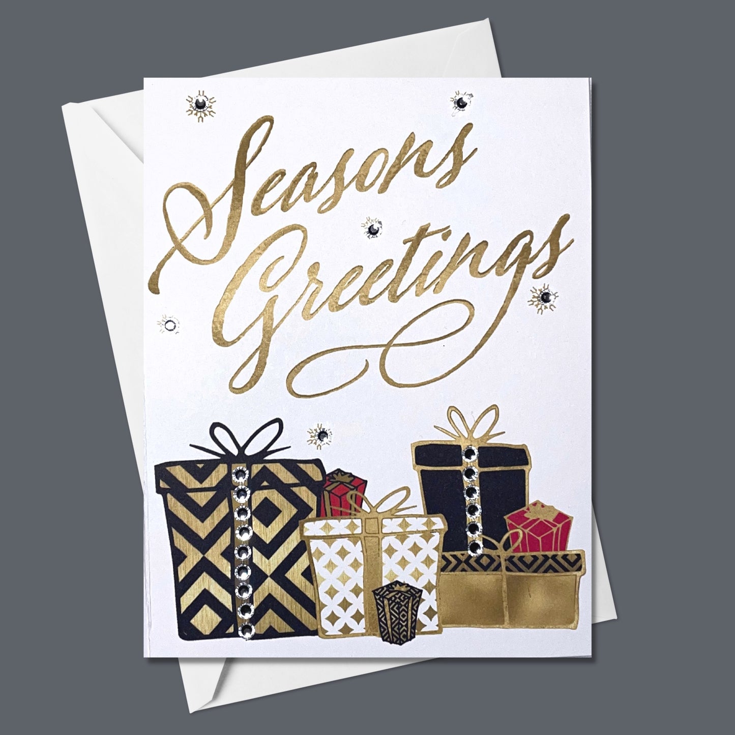 Seasons Greetings Card with Presents